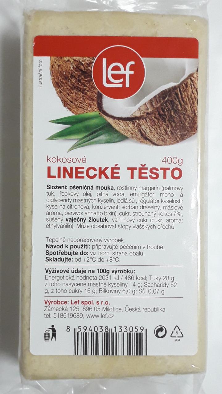 Fotografie - Linecké těsto kokosové Lef