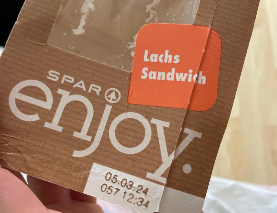 Fotografie - Lachs Sandwich Spar Enjoy