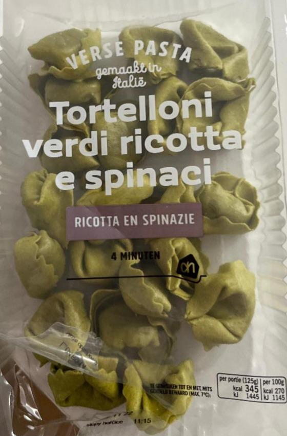 Fotografie - Tortelloni verdi ricotta e spinaci Verse pasta