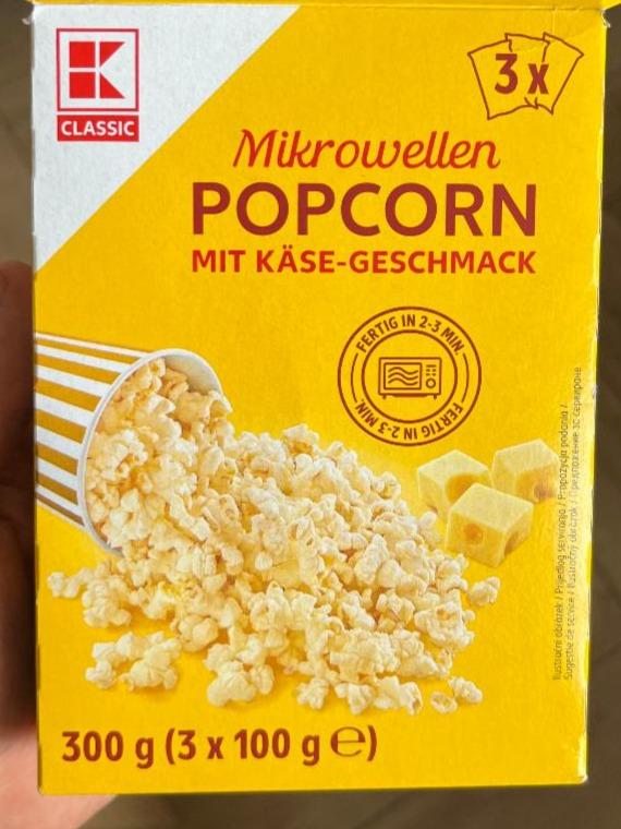 Fotografie - Mikrowellen Popcorn mit Käse-Geschmack K-Classic