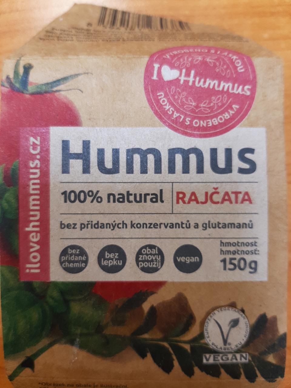 Fotografie - I love hummus rajčata 100% natural