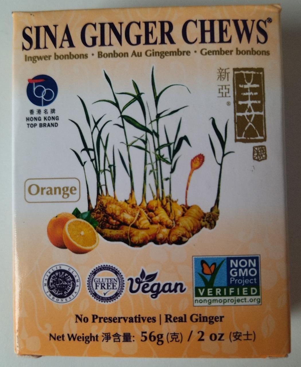 Fotografie - Ingwer bonbons Orange Sina Ginger Chews