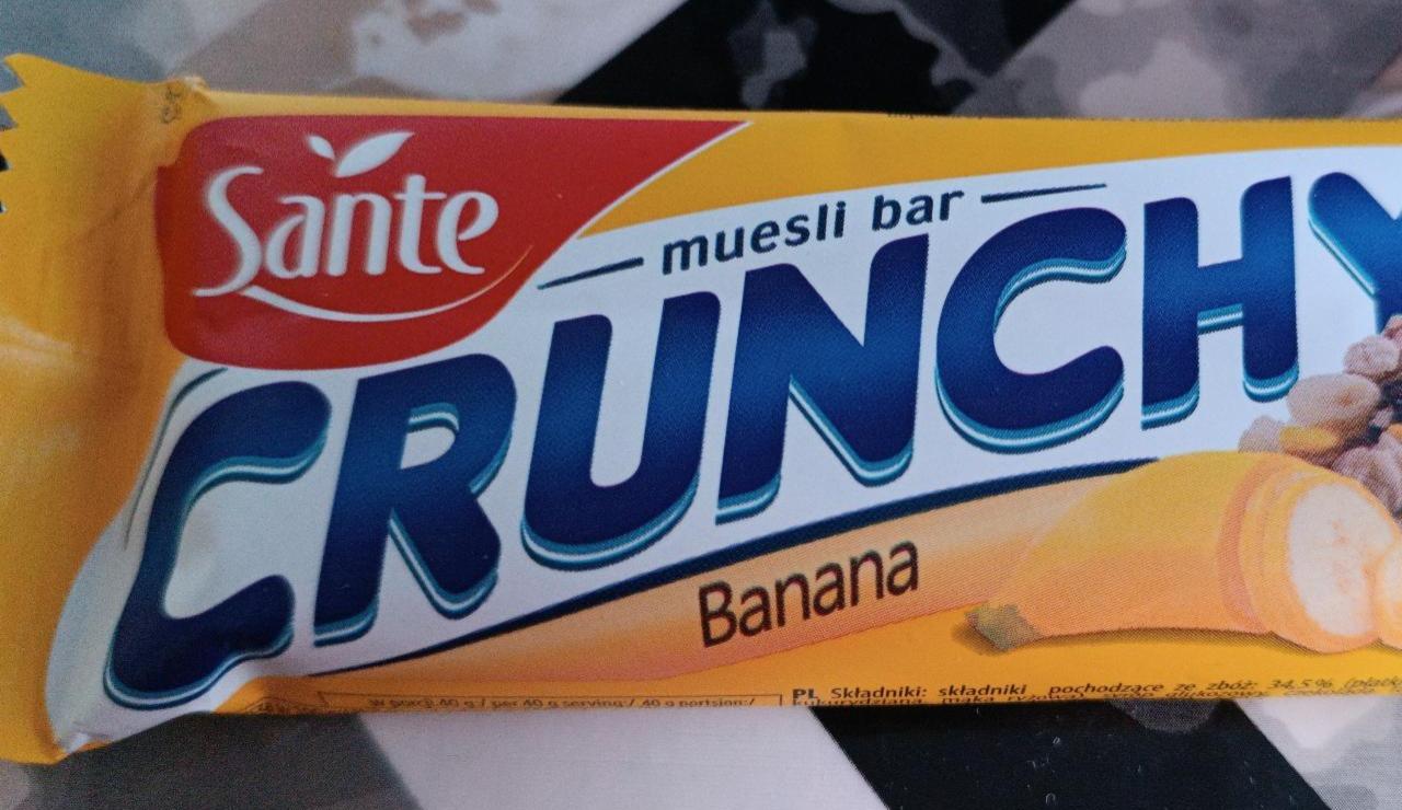 Fotografie - Crunchy muesli bar banana Sante