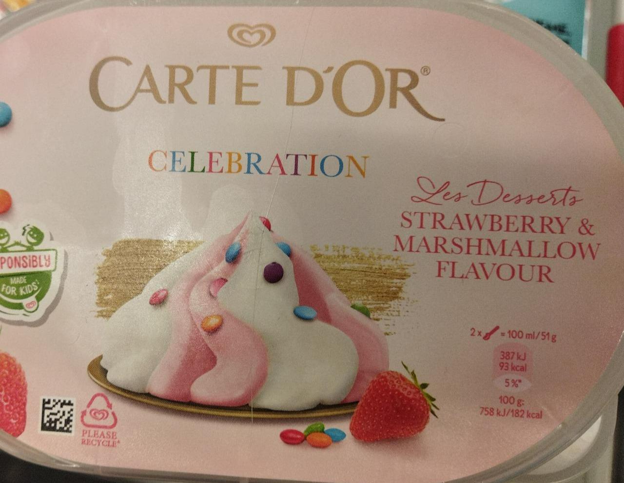 Fotografie - Celebration Les Desserts Strawberry & Marshmallow flavour Carte d'Or