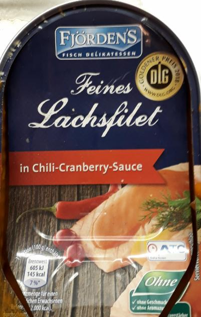 Fotografie - feines lachsfilet chilli cranberry sauce