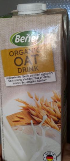 Fotografie - organic oat drink Berief