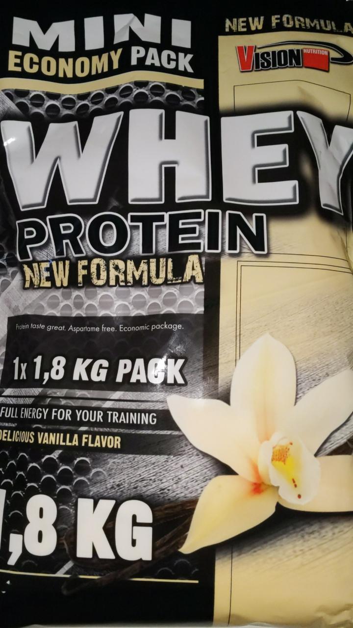 Fotografie - Whey Protein new formula delicious vanilla flavor Vision Nutrition