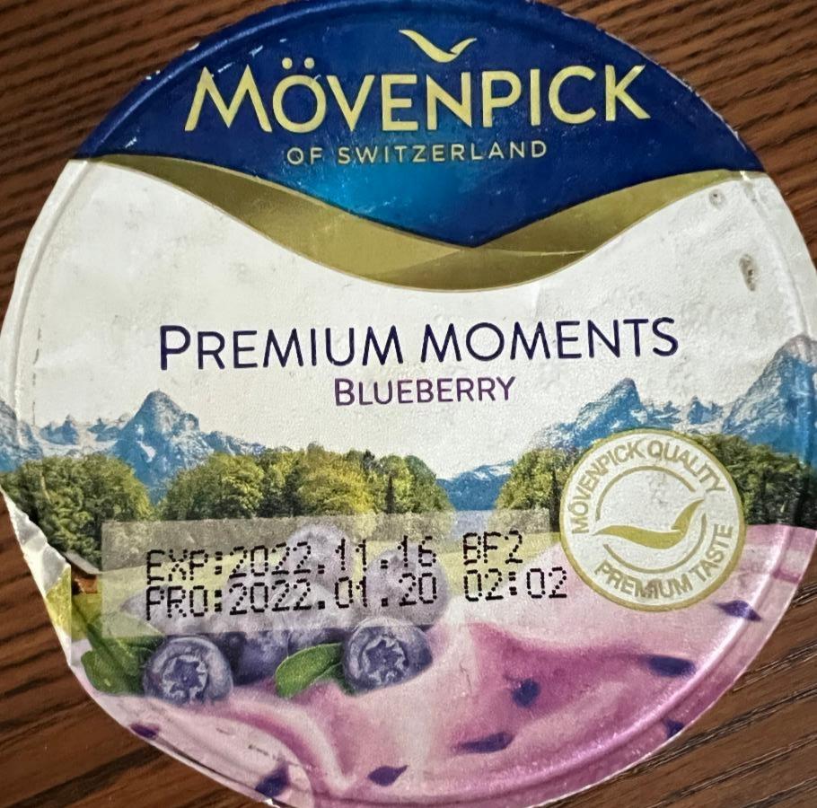 Fotografie - jogurt s borůvkami Mövenpick