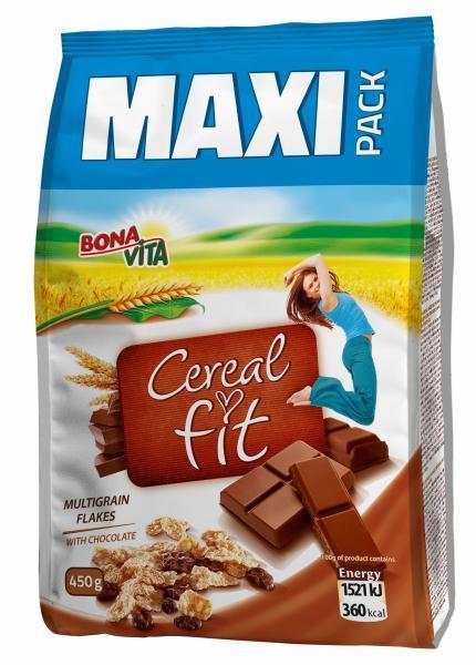 Fotografie - Cereal fit vícezrnné lupínky s čokoládou Bonavita