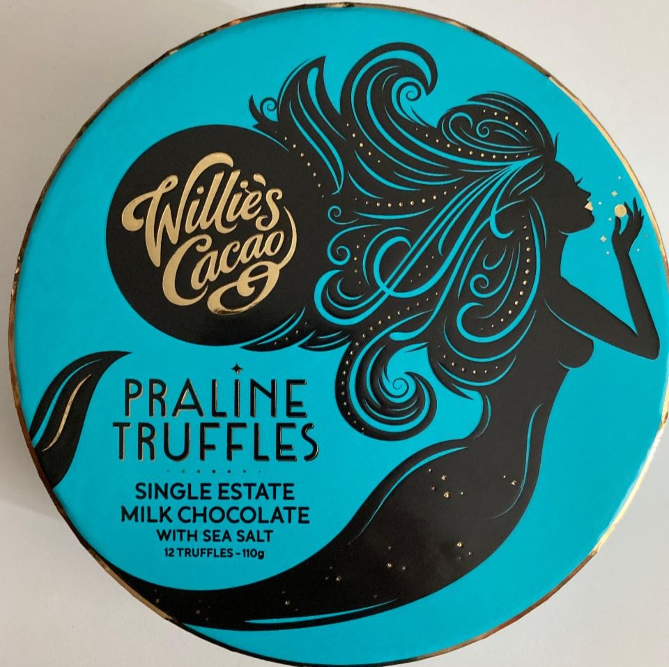 Fotografie - Praline Truffles Milk Chocolate With Sea Salt Willie's Cacao