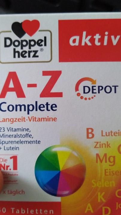 Fotografie - Aktiv A-Z Complete Langzeit-Vitamine DoppelHerz