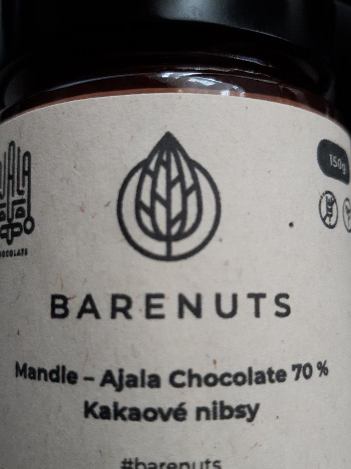 Fotografie - Mandle Ajala chocolate 70% Kakaové nibsy Barenuts