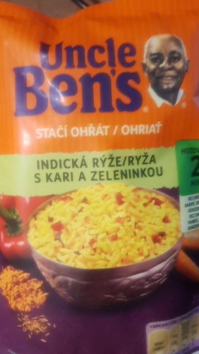Fotografie - indická rýže s kari a zeleninou Uncle Ben's