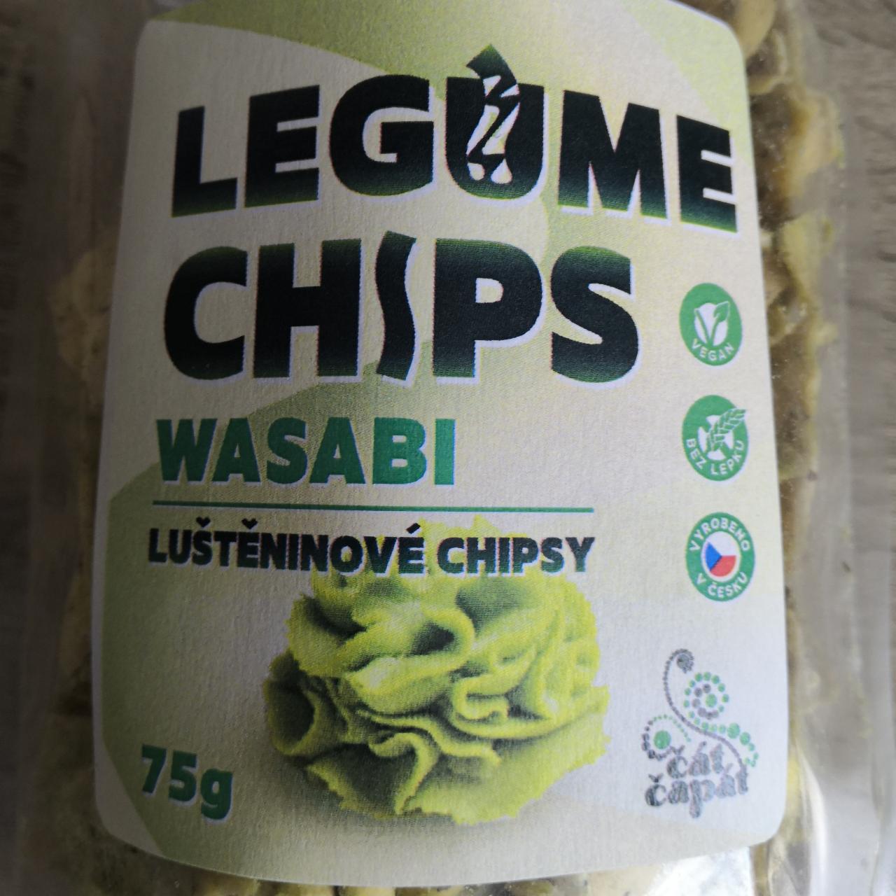 Fotografie - Legume Chips Wasabi luštěninové chipsy Čát Čapát