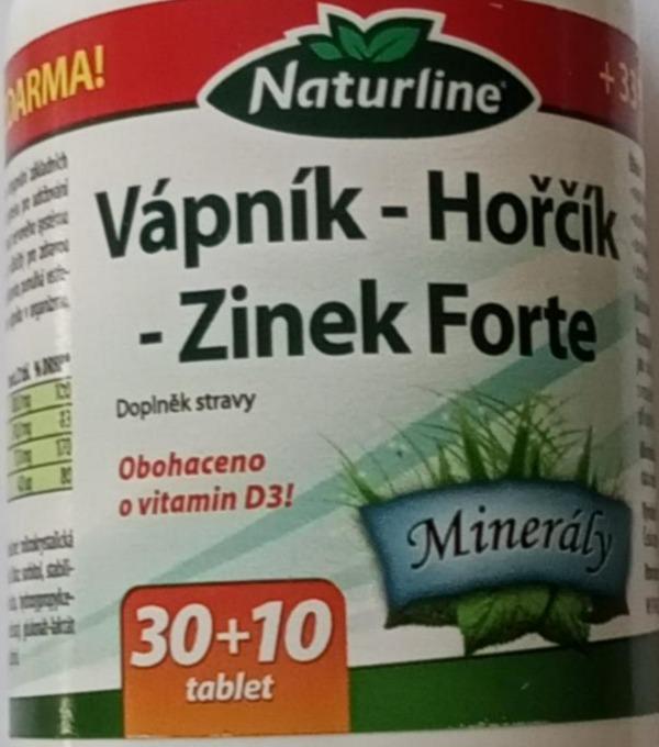 Fotografie - Vápník - Hořčík - Zinek Forte Naturline