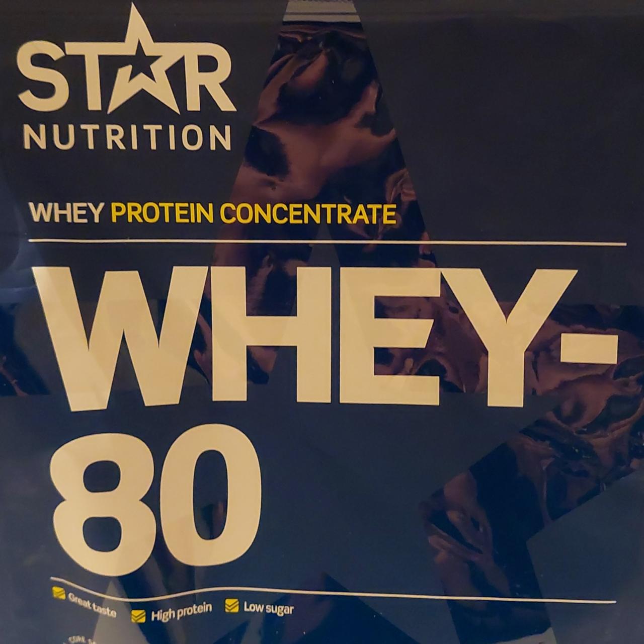 Fotografie - Whey Protein Concentrate whey 80 Star Nutrition