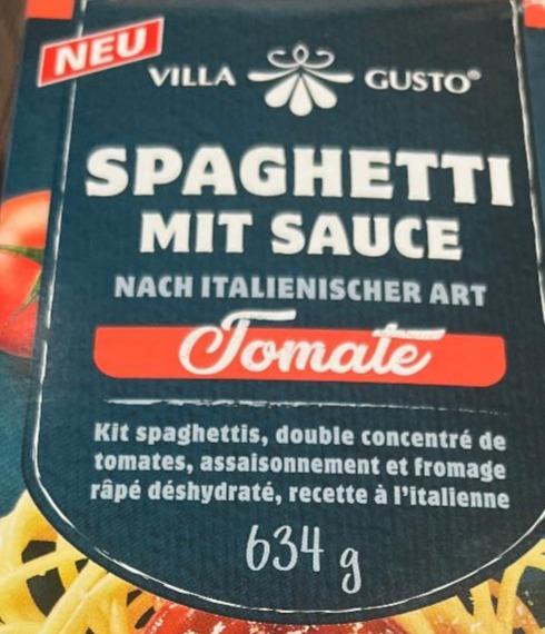 Fotografie - Spaghetti mit sauce Tomate Villa Gusto