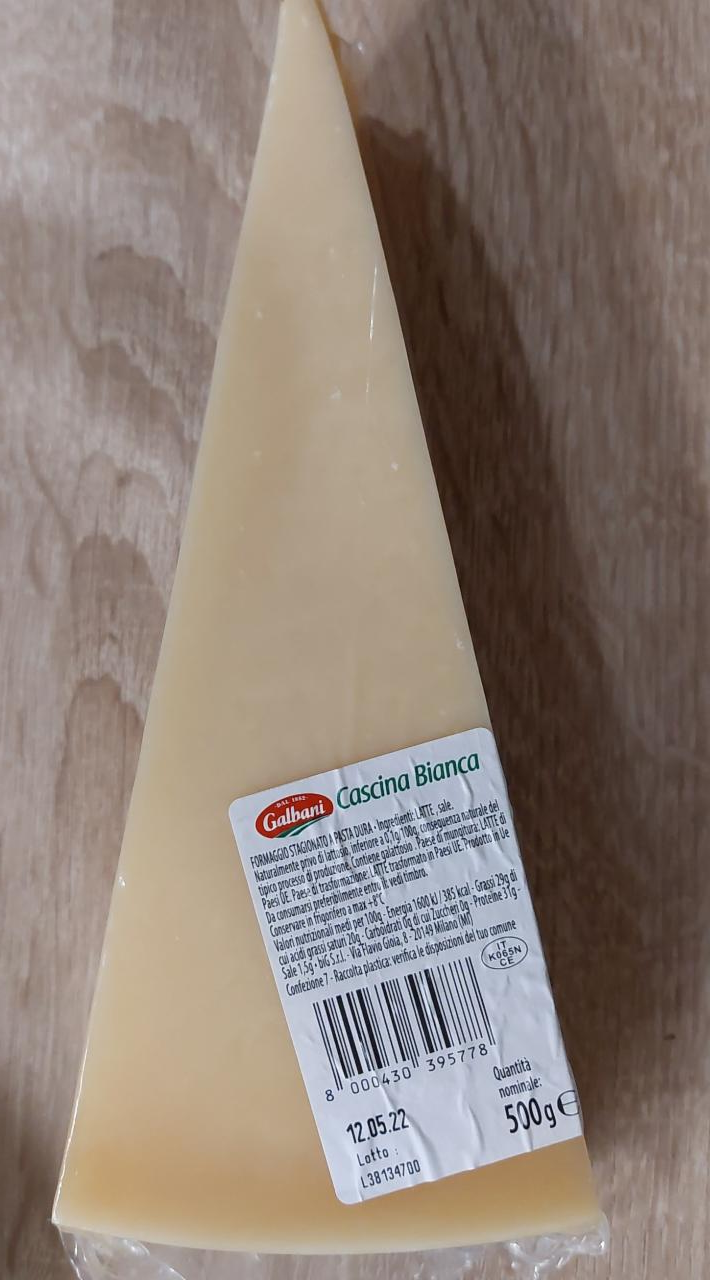 Fotografie - Cascina bianca formaggio stagionato a pasta dura Galbani