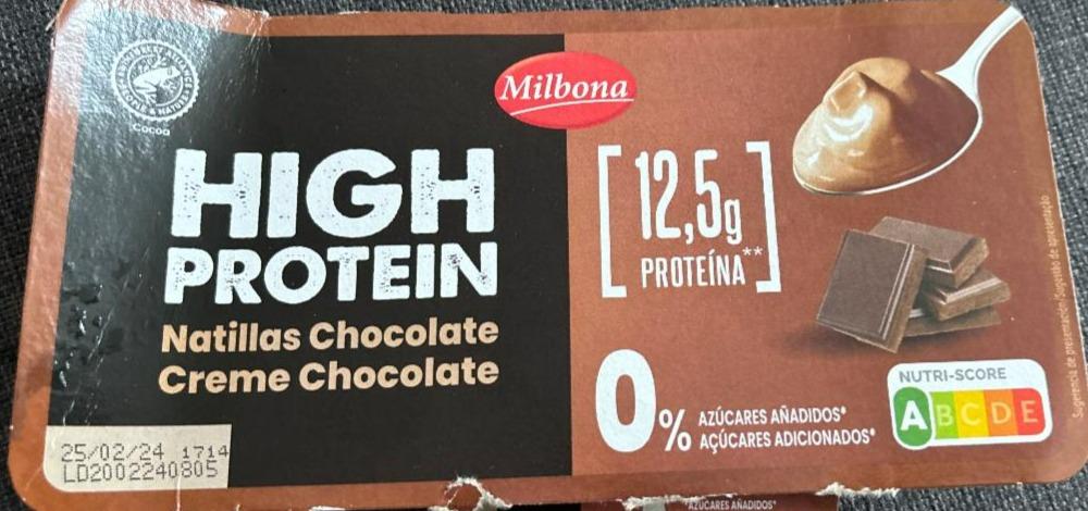 Fotografie - High protein Creme Chocolate Milbona