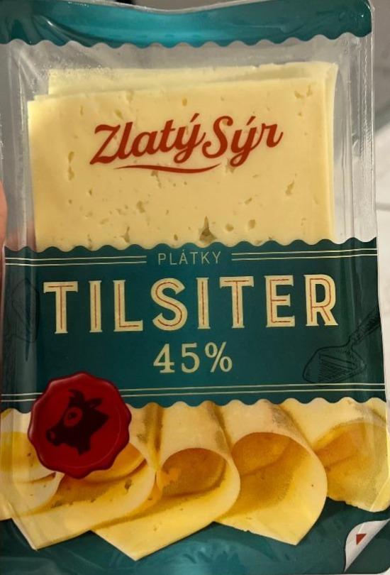 Fotografie - Zlatý sýr plátky Tilsiter 