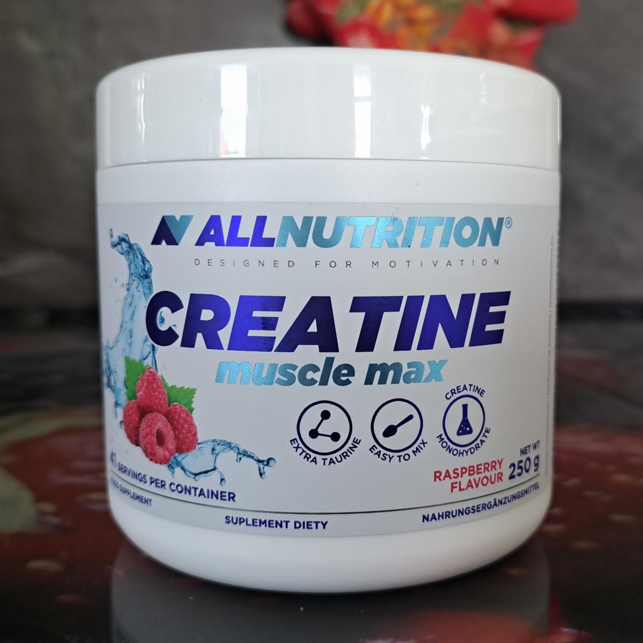 Fotografie - allnutrition creatine Muscle max raspberry flavour