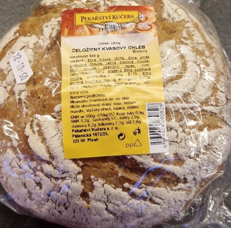 Fotografie - Celožitný kvasový chléb Pekařství Kučera