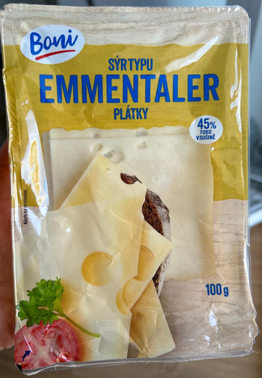 Fotografie - Sýr typu Emmentaler plátky Boni