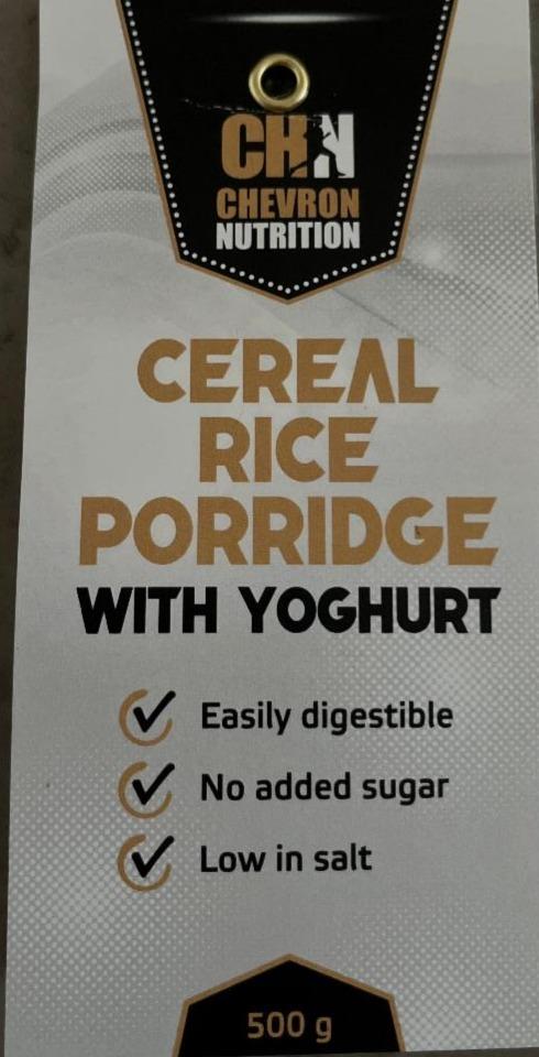 Fotografie - Cereal Rice Porridge With Yoghurt Chevron Nutrition