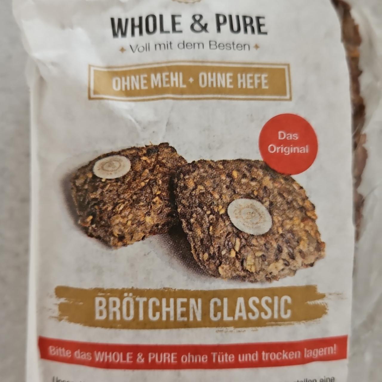 Fotografie - Brötchen classic Ohne mehl + Ohne hefe Whole & Pure