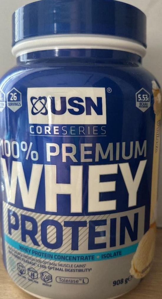 Fotografie - USN Whey Protein Premium vanilka