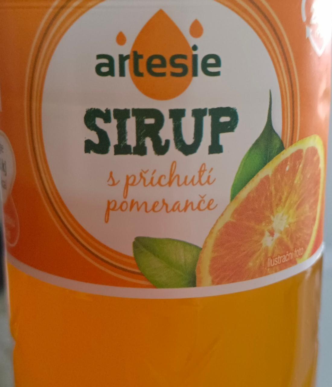 Fotografie - sirup pomeranč artesie