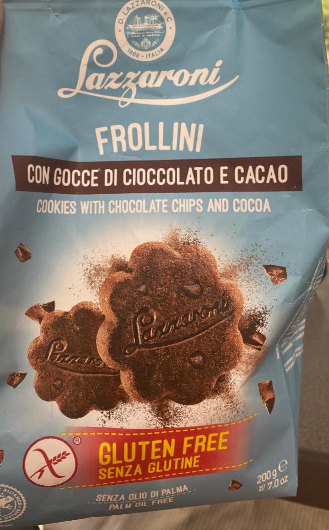 Fotografie - Frollini con gocce di cioccolato e cacao