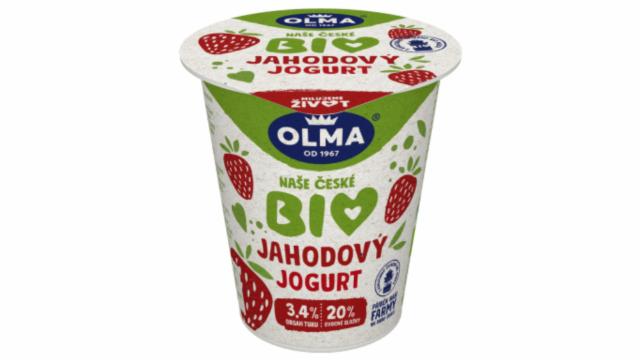 Fotografie - Naše české BIO jogurt jahodový Olma