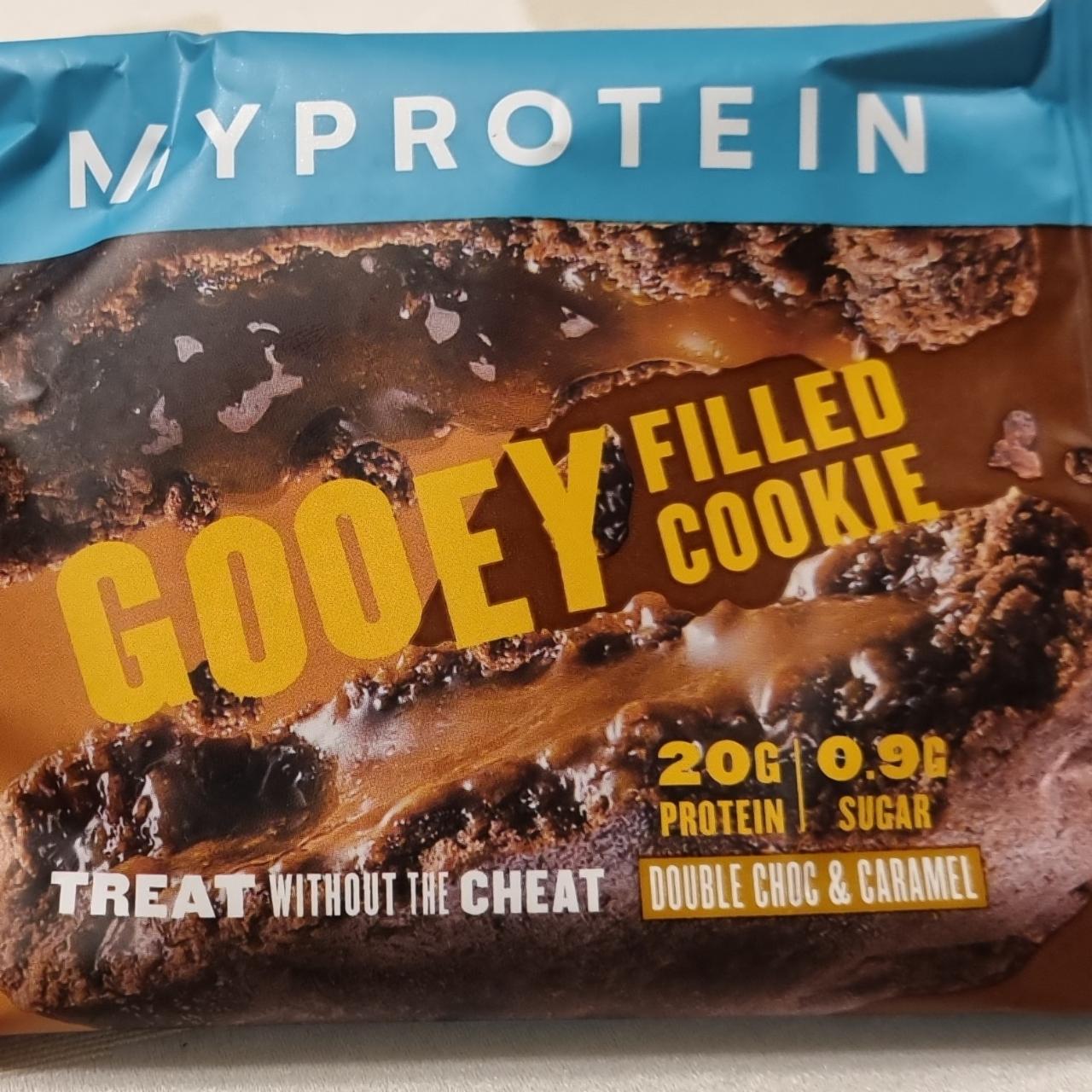 Fotografie - Gooey Filled cookie double choc & caramel MyProtein