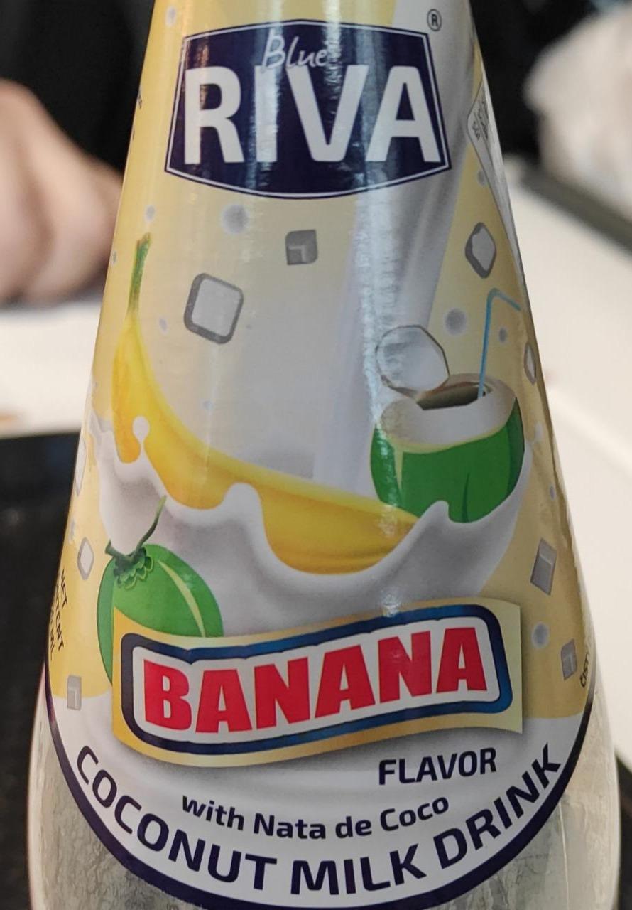 Fotografie - Banana with Nata de Coco Coconut milk drink Blue Riva