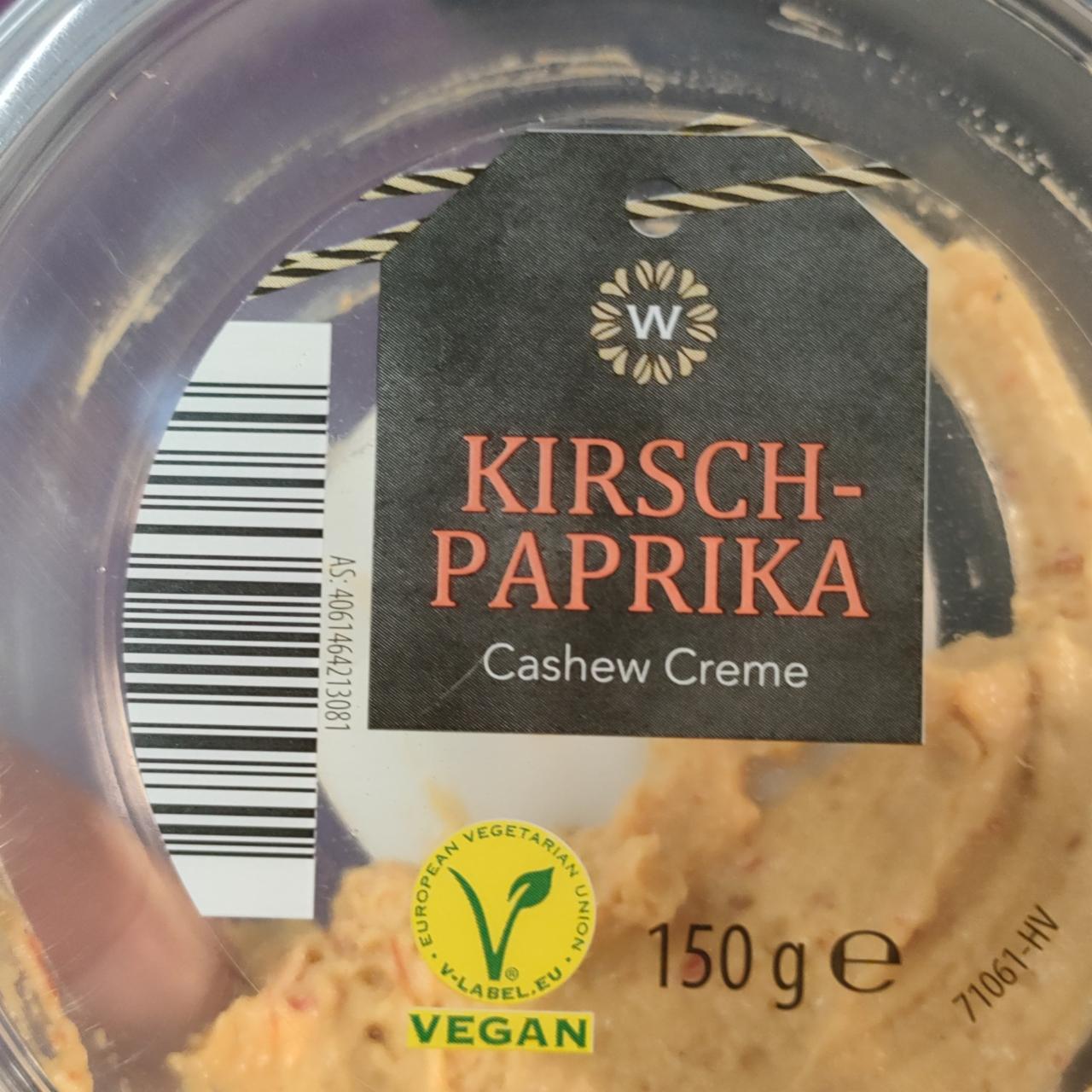 Fotografie - Kirsch-Paprika Cashew Creme Vegan W