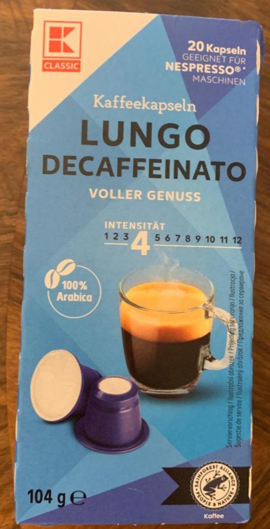 Fotografie - Lungo Decaffeinato Voller Genuss Kaffeekapseln K-Classic