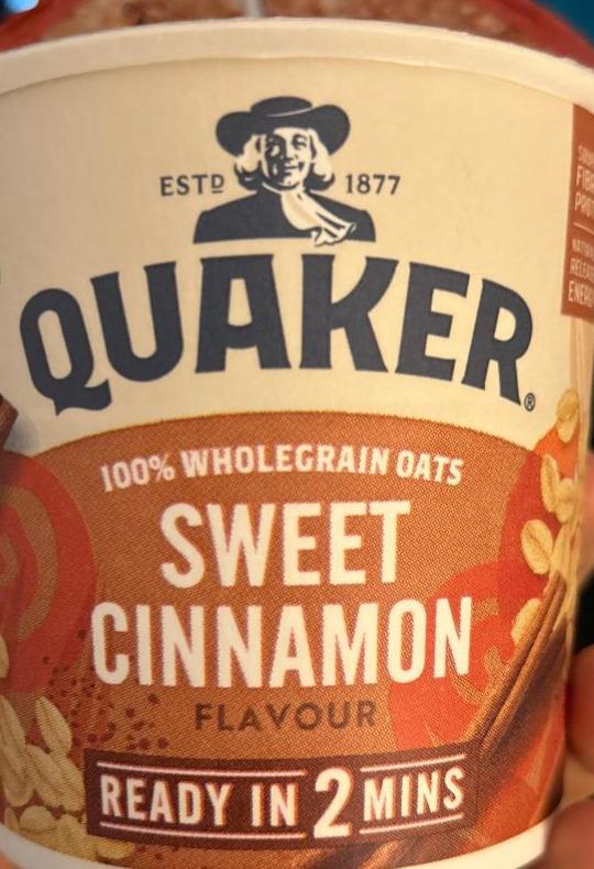 Fotografie - 100% wholegrain oats sweet cinnamon flavour Quaker