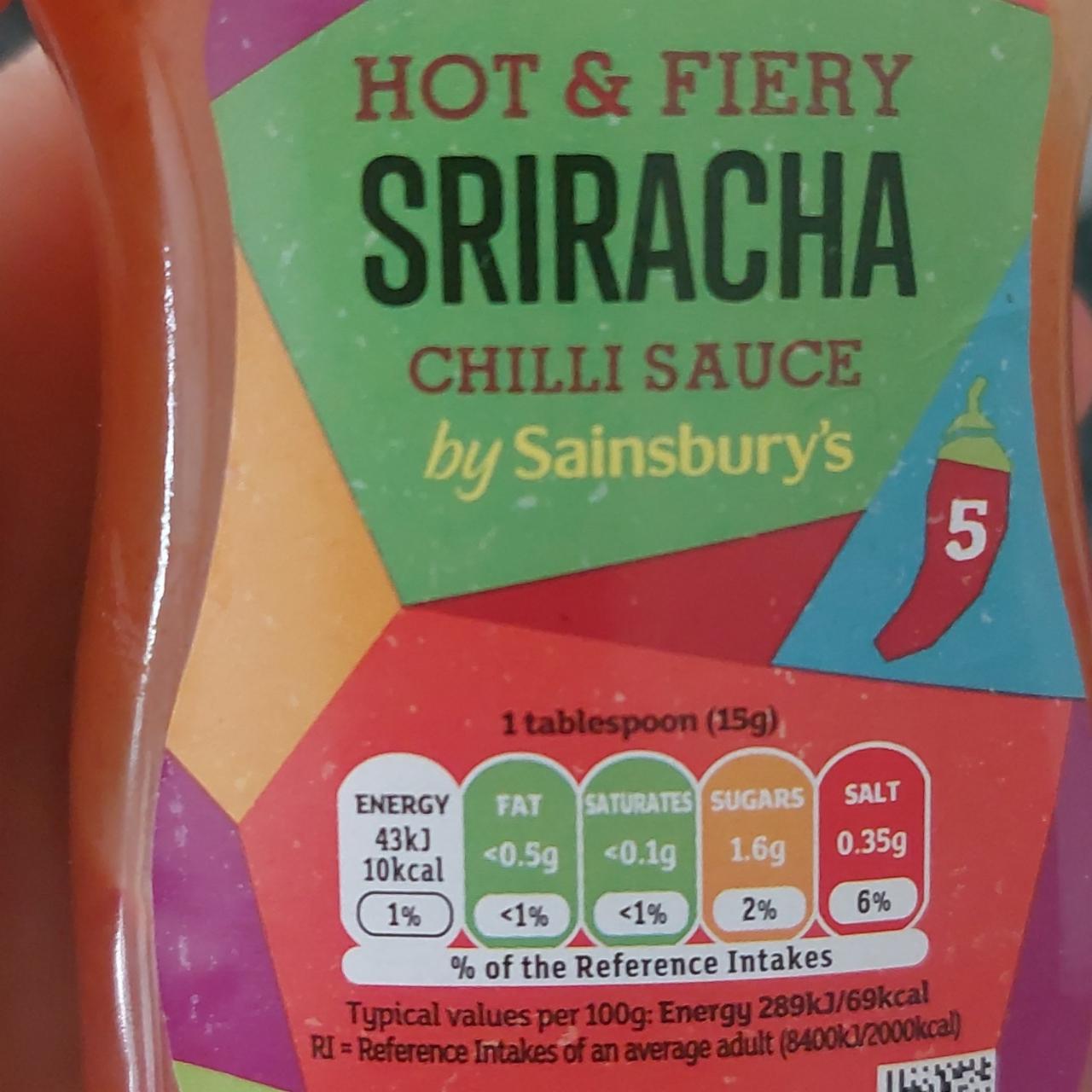 Fotografie - Sriracha chilli sauce by Sainsbury's