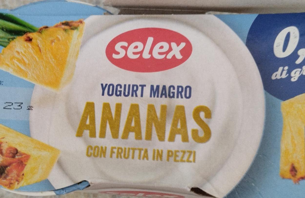 Fotografie - yogurt magro ananas Selex