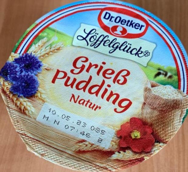Fotografie - Löffelglück Grieß Pudding Natur Dr.Oetker