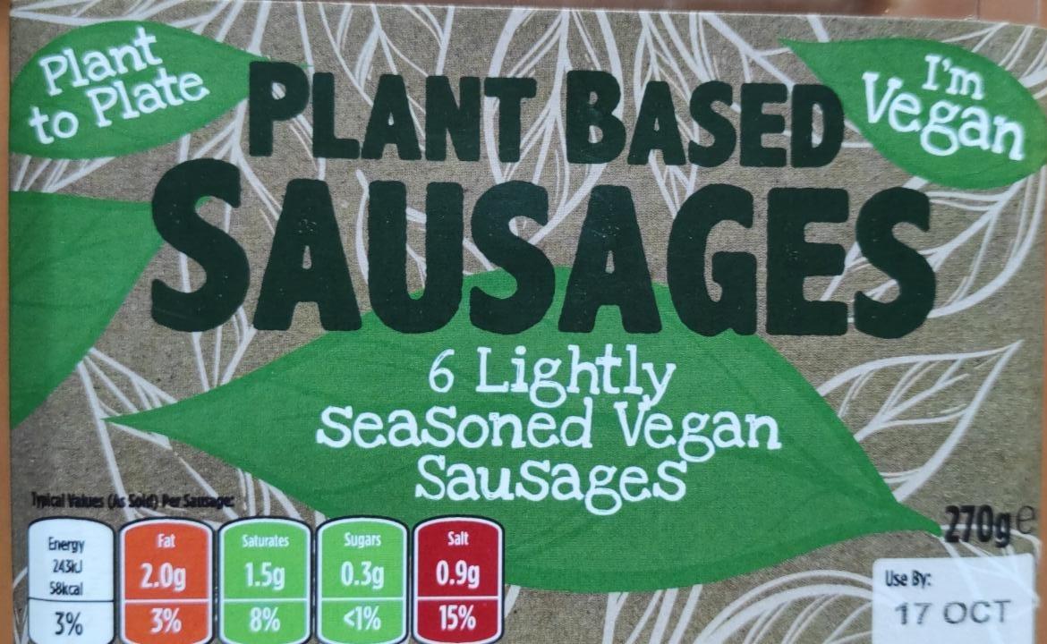 Fotografie - 6 Lightly Seasoned Vegan Sausages Plant to Plate