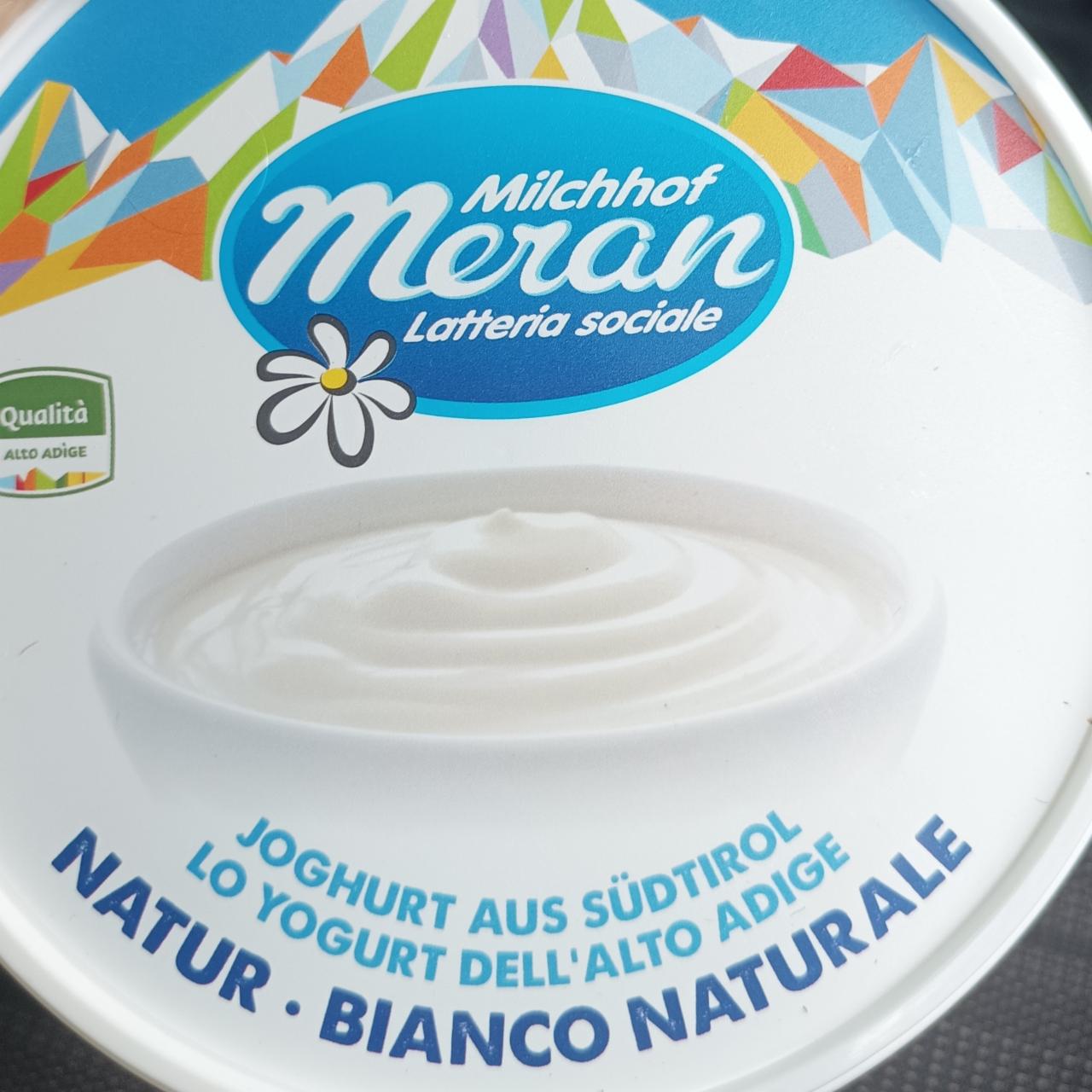 Fotografie - Joghurt bianco naturale Milchhof Meran Latteria sociale