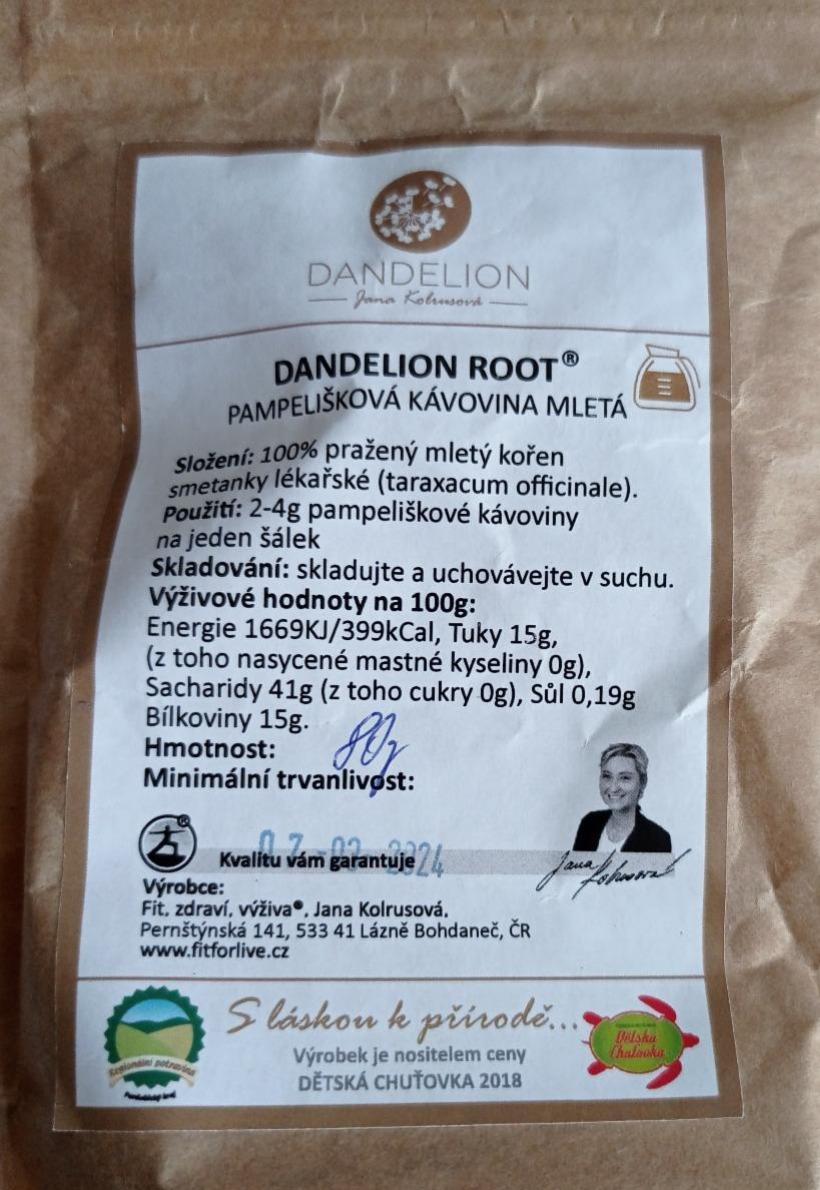 Fotografie - Pampelišková kávovina mletá Dandelion Root