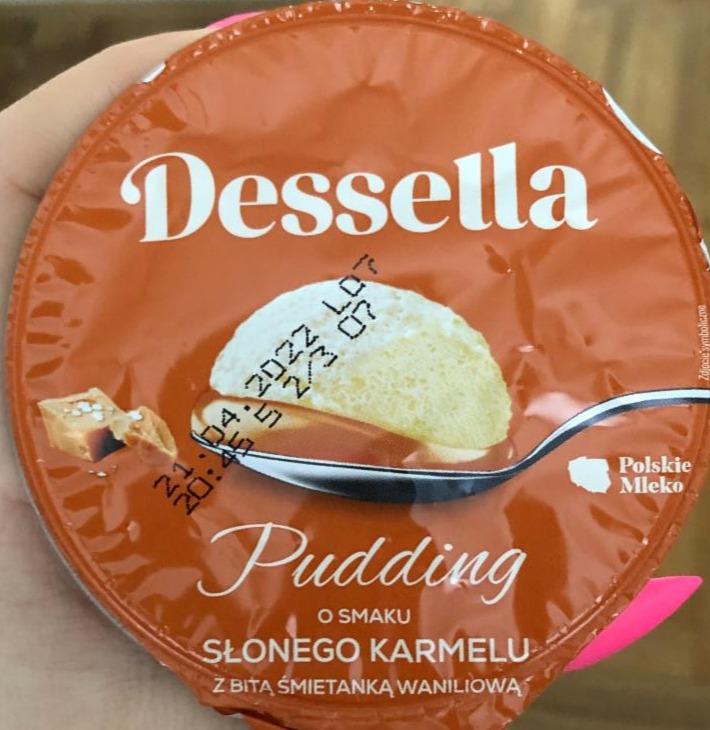 Fotografie - Pudding o smaku słonego karmelu z bitą śmietanką Dessella