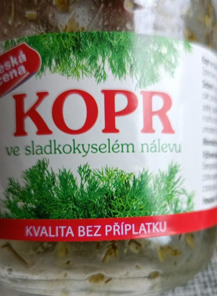 Fotografie - Kopr ve sladkokyselém nálevu Česká cena