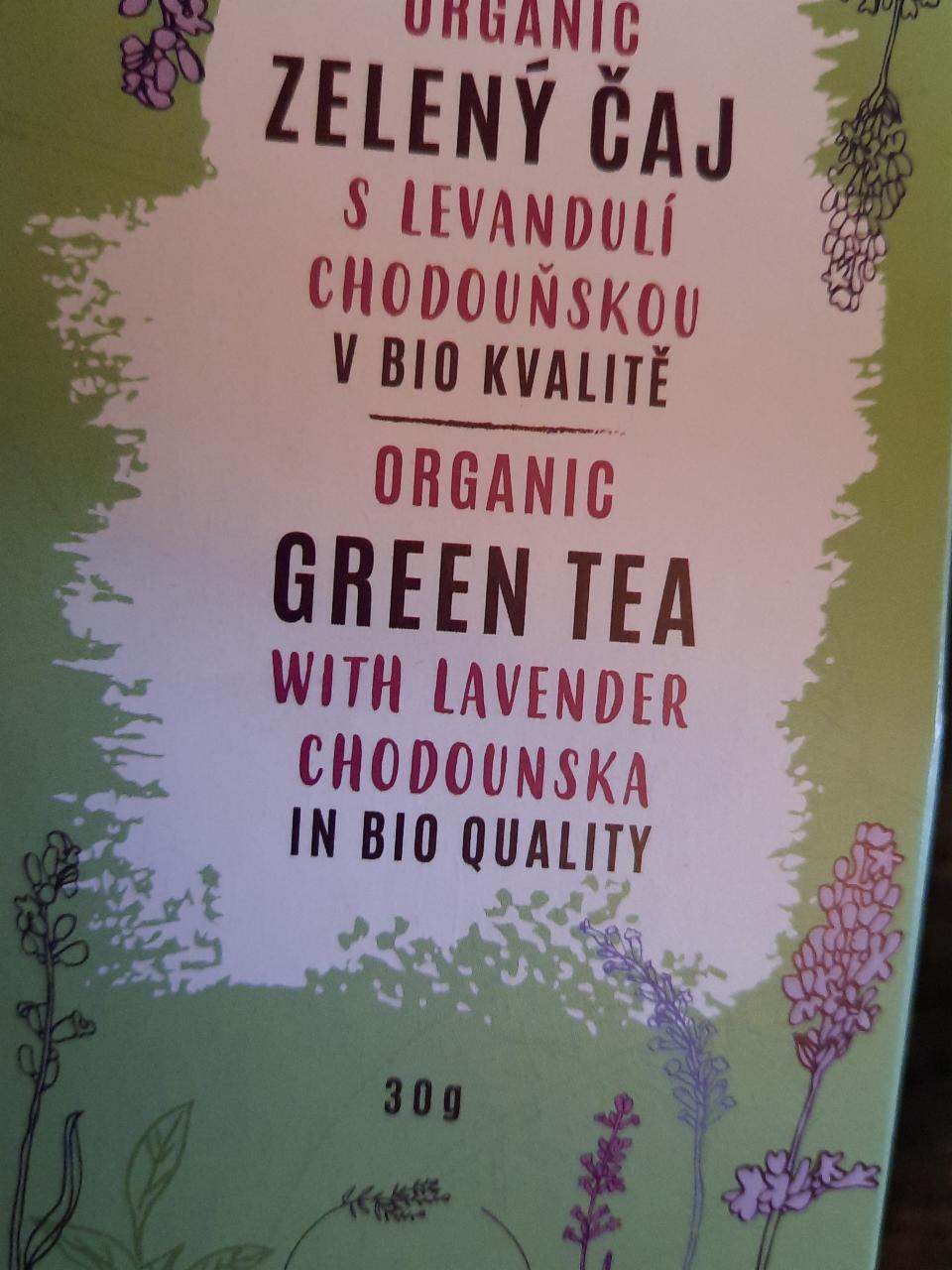 Fotografie - Organic Zelený čaj s levandulí chodonskou v bio kvalitě