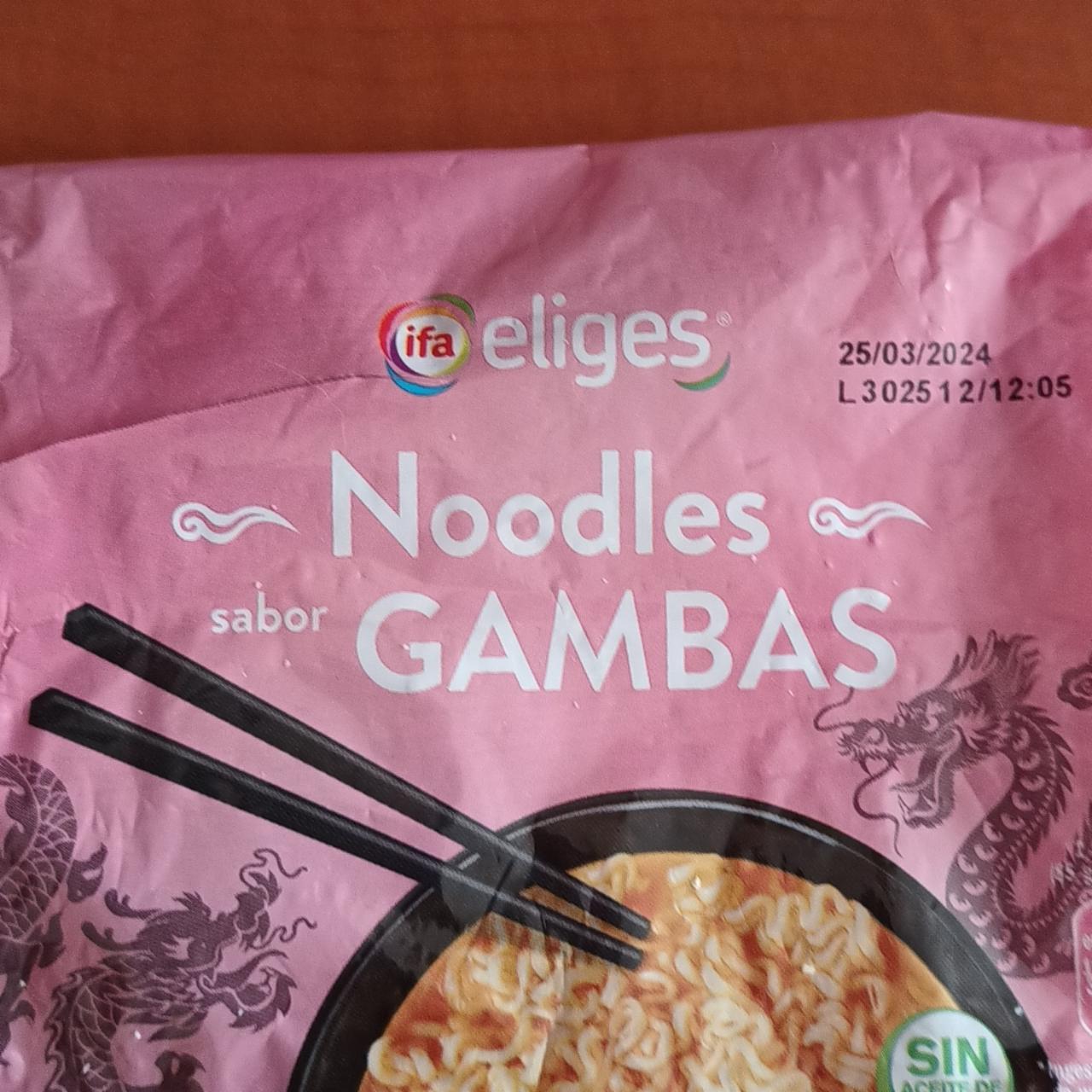 Fotografie - Noodles sabor Gambas Ifa eliges