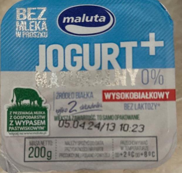 Fotografie - Jogurt naturalny bez laktozy Maluta