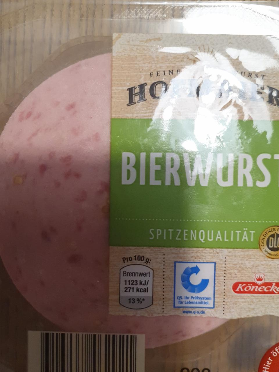 Fotografie - bierwurst spitzenqualität Hofmaier